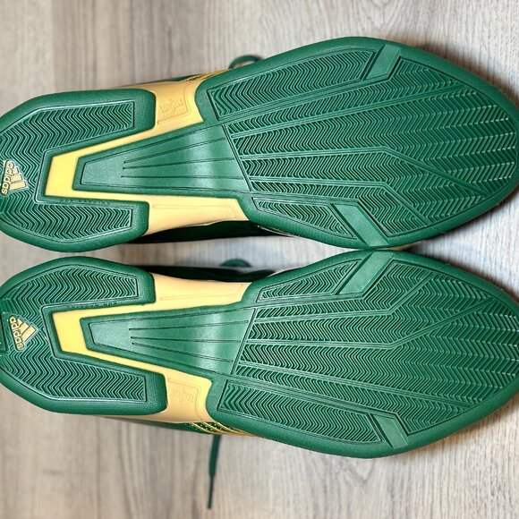 NEW Size 13.5 - Adidas T-MAC 2 Restomod SVSM Basketball Shoes Green Gold FY9931 - Picture 6 of 7
